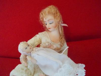 Sitting Woman & Baby 