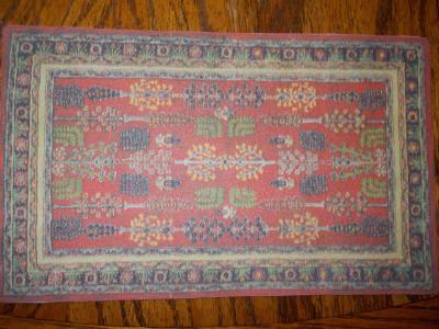 Oriental Style Rug 8" x 5"