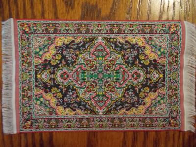 Oriental Style Woven Rug 6"x4"